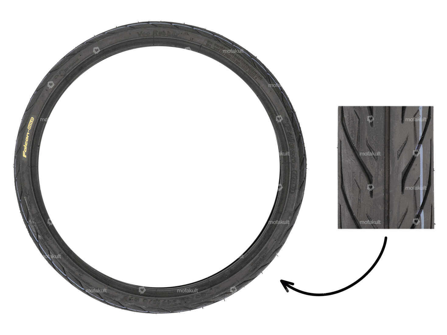 VeeRubber 60/80 x 17" VRM265 (V265) semi-slick tires Carousel Image 1