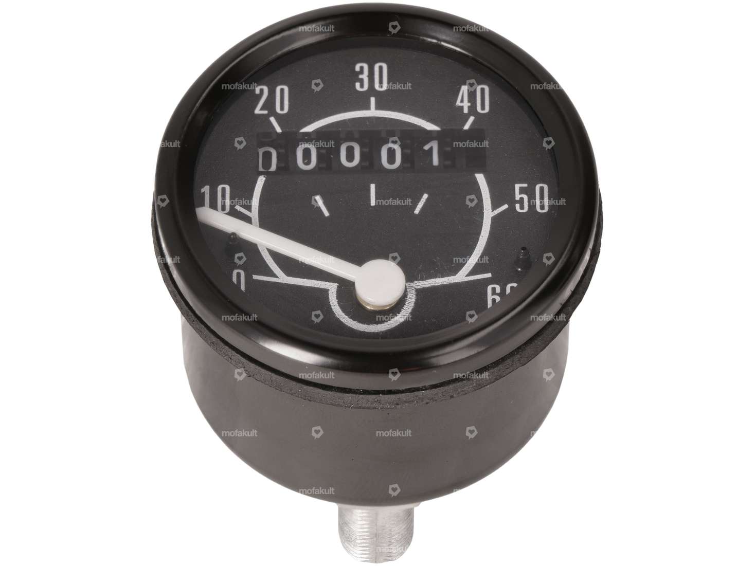 Transval speedometer 60 km/h Ø 48 mm black without mounting bracket Carousel Image 1