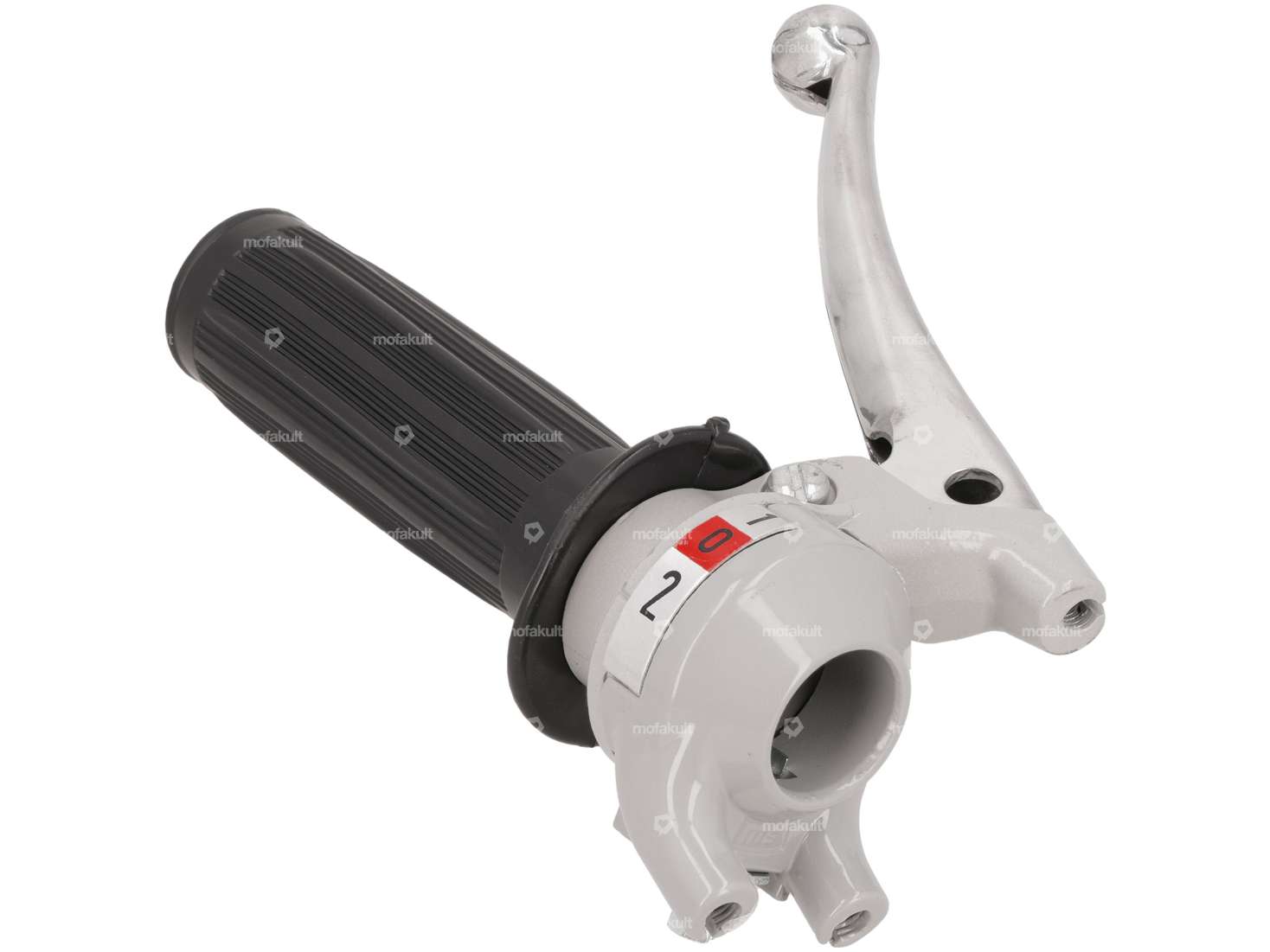 Shift lever 2-speed (Magura replica) gray / black Carousel Image 2