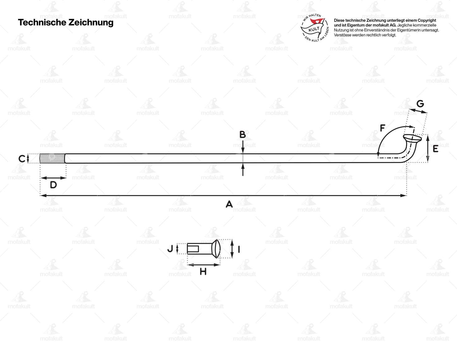 GPO 17" spoke set incl. nipple (2.9 x 188 mm) purple Carousel Image 2
