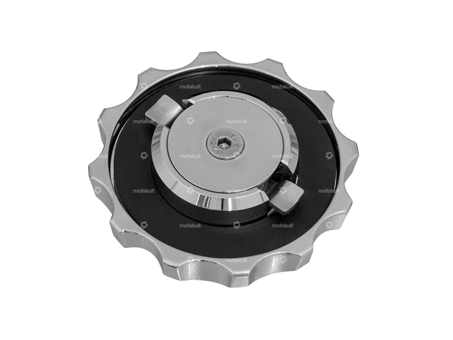 66HEROES Tank cap "Iron Cross" bayonet 30 mm chrome Carousel Image 2