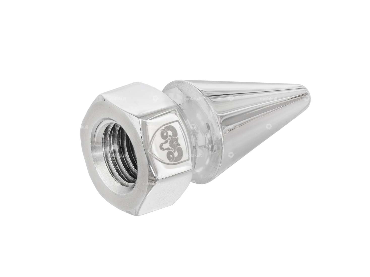 66HEROES pointed nut "Spike" M11x1 wheel nut Inox Carousel Image 3