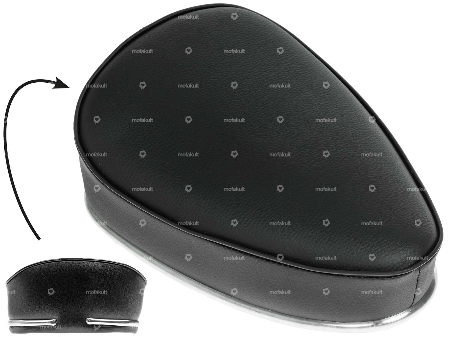 Bench seat Denfeld imitation black Carousel Image 1