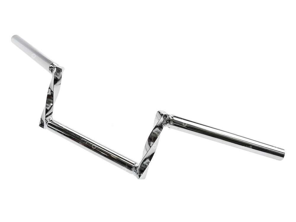 Handlebar fork plate 12 cm "Z" turned chrome Carousel Image 2