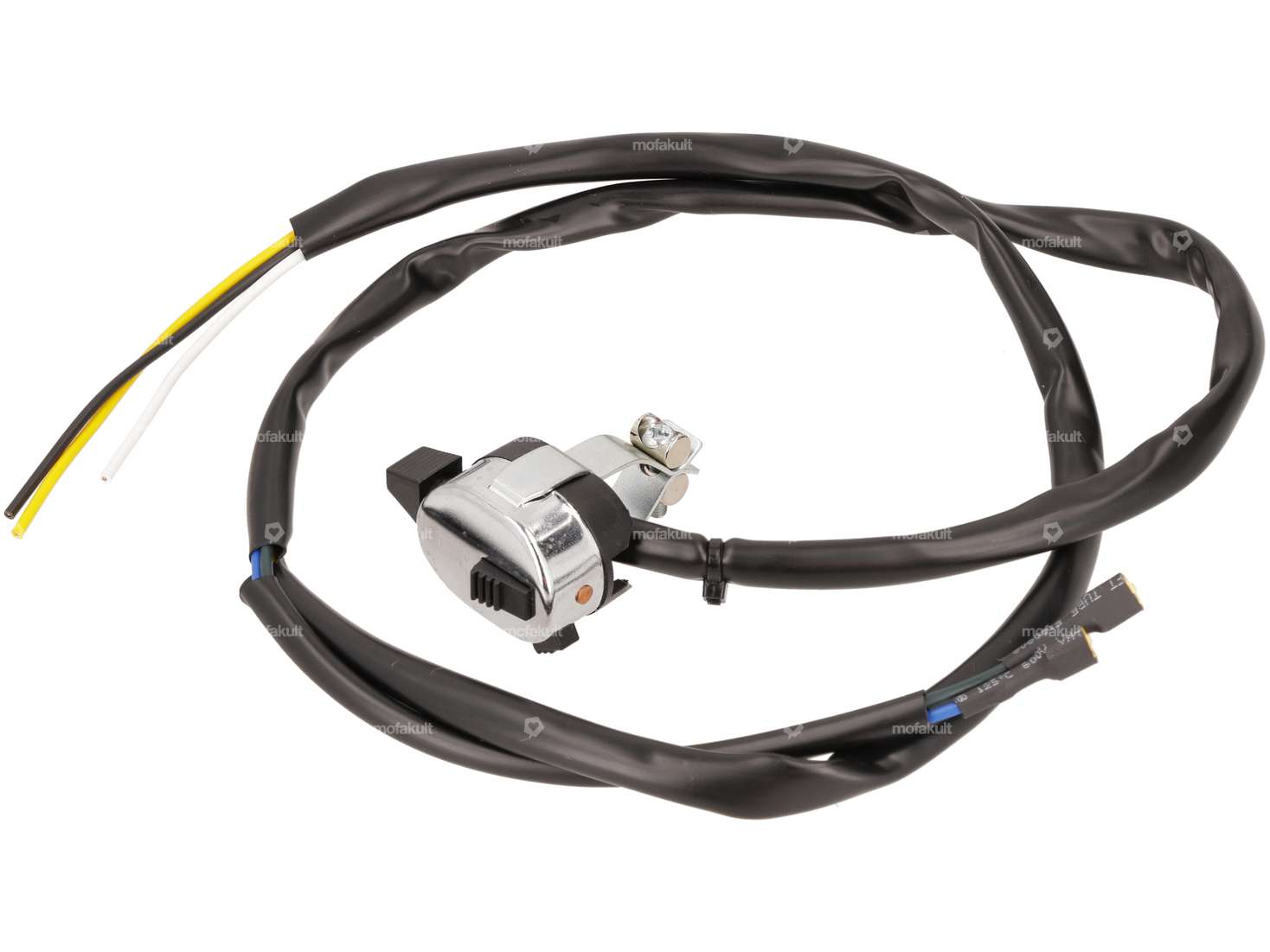 GPO light switch with wiring harness base chrome version Carousel Image 1