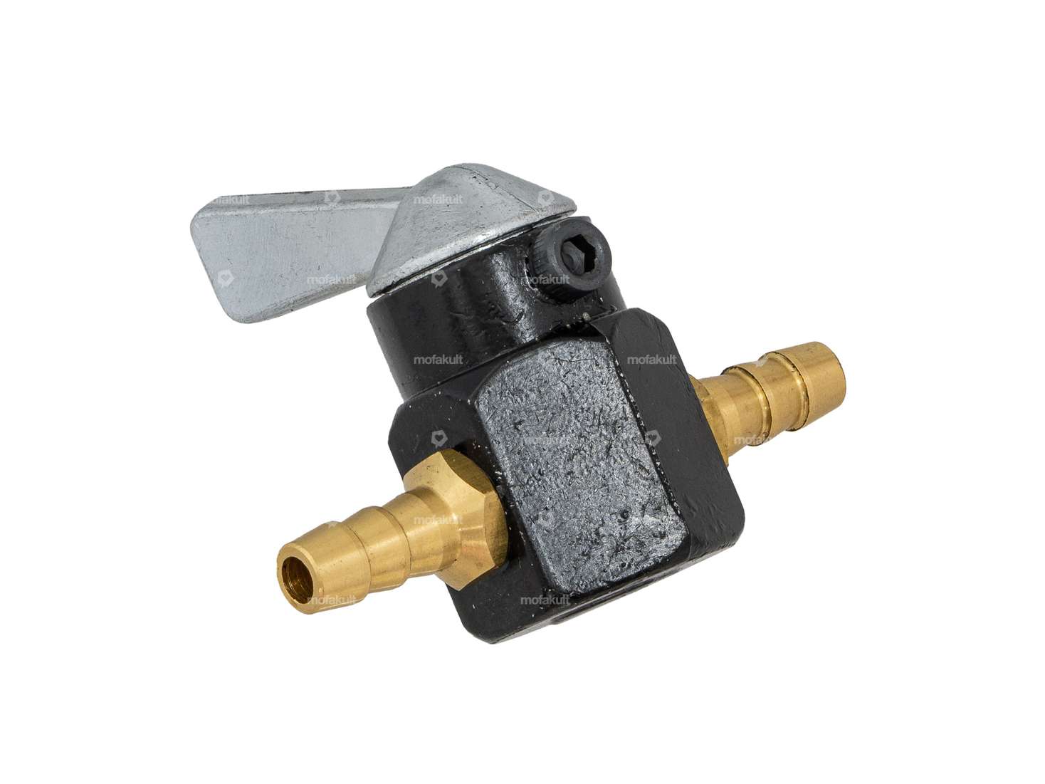 Petcock straight intermediate piece black Carousel Image 2