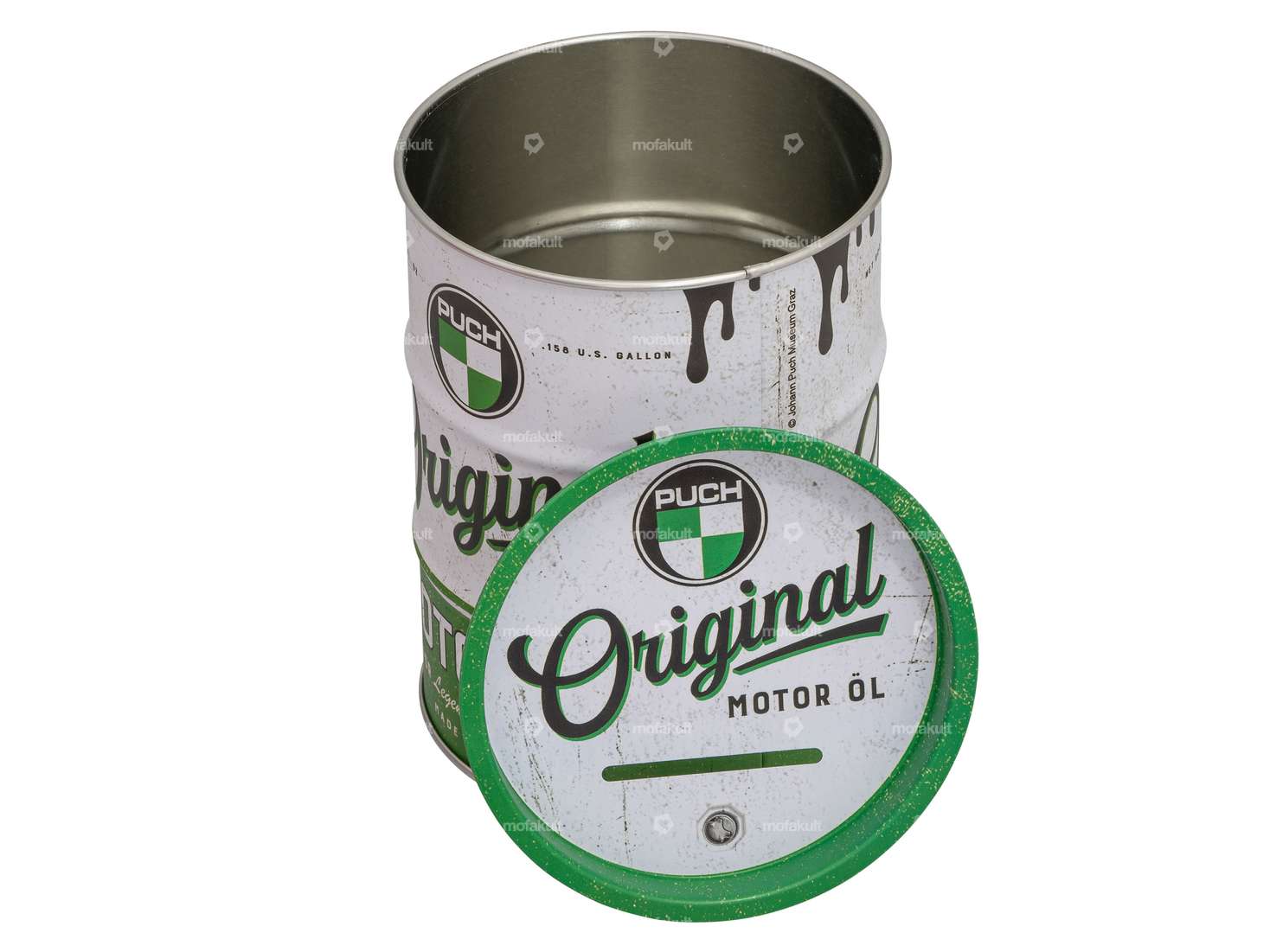 Puch" oil drum money box Carousel Image 2