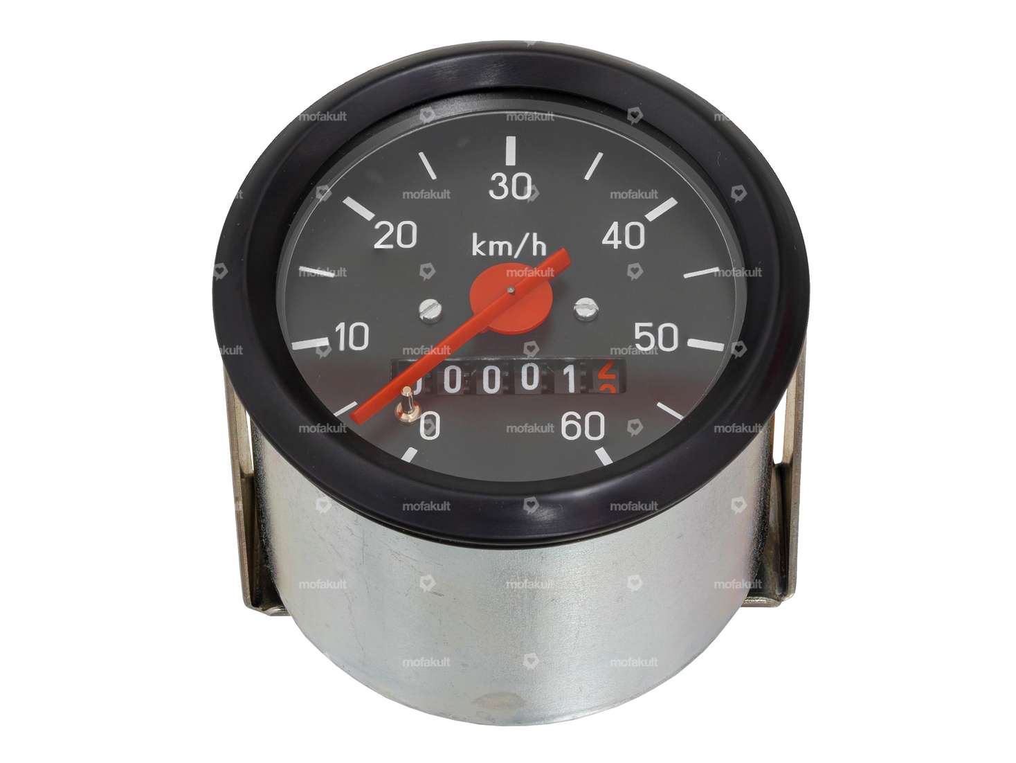Speedometer 60 km/h Ø 60 mm (black dial) Carousel Image 1