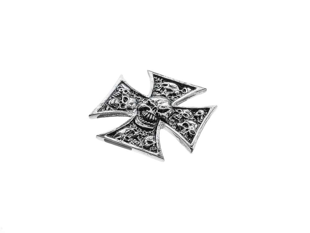 Emblem Iron Cross Skull chrome (adhesive film) Carousel Image 2