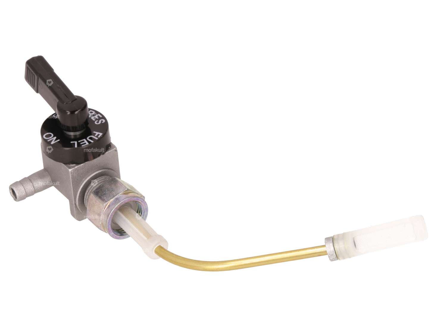 OMG fuel tap horizontal M12x1 labeled (with union nut) outgoing at the bottom Carousel Image 2