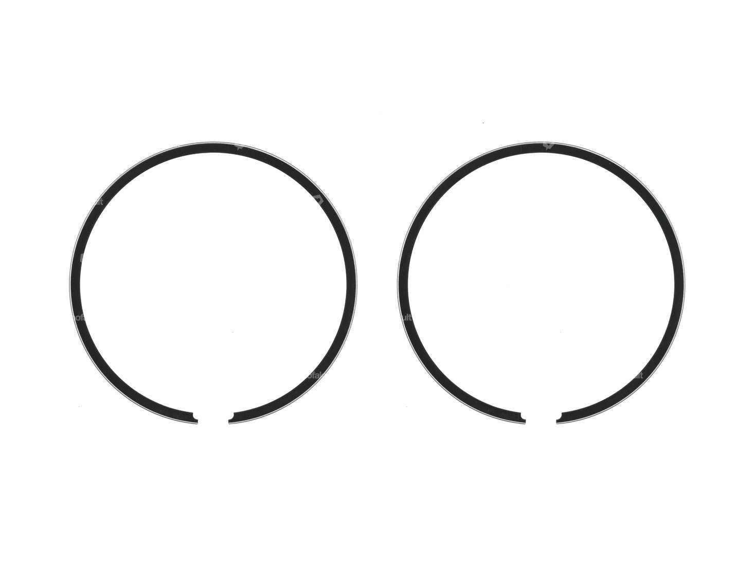 Airsal piston rings 43.5 mm (pair) | Sachs 504, 505, 535 Carousel Image 1