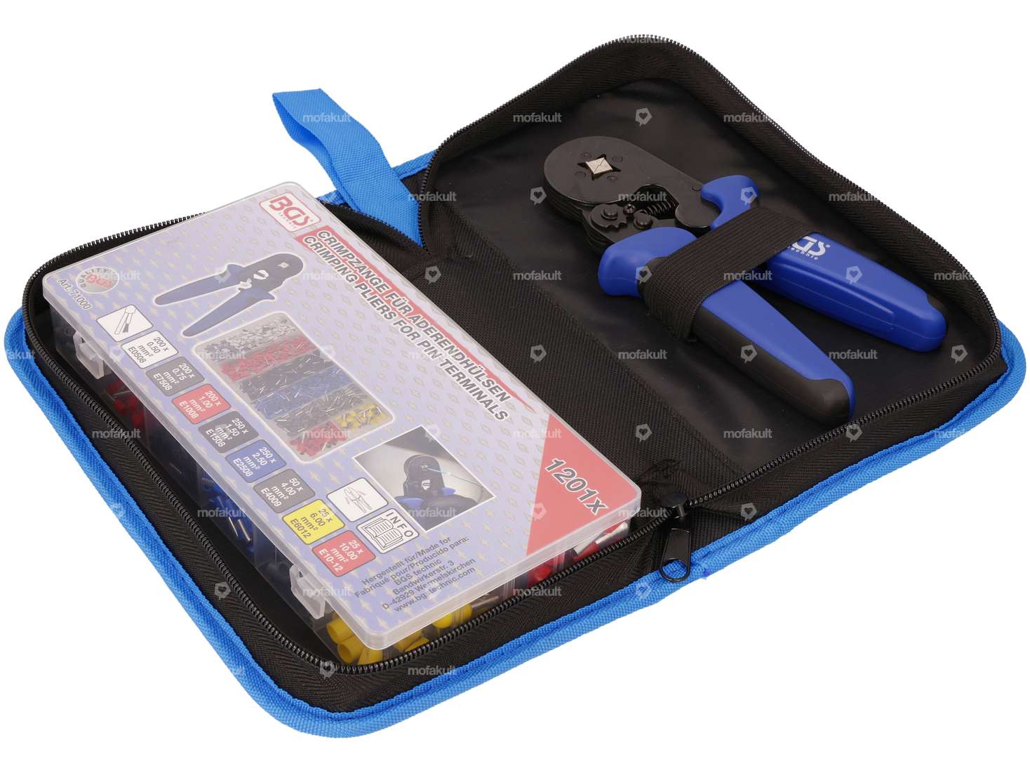 BGS crimping pliers set wire end ferrules 1201 pcs. Carousel Image 2
