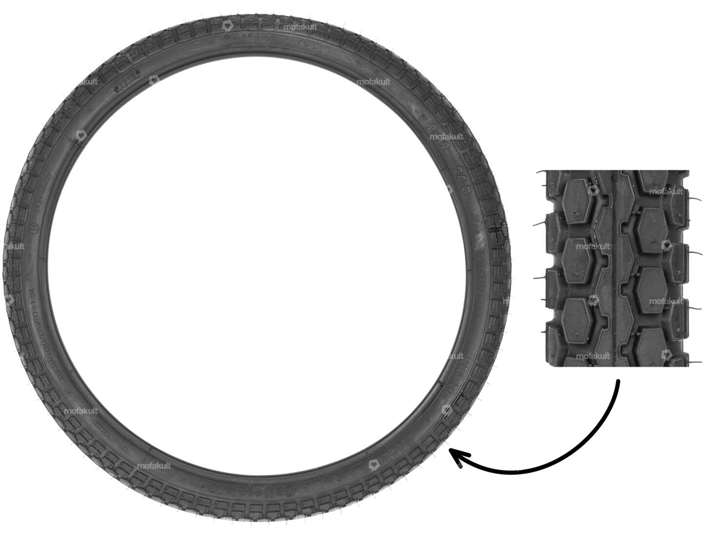 Continental 2.00 x 19" tires KKS Carousel Image 1