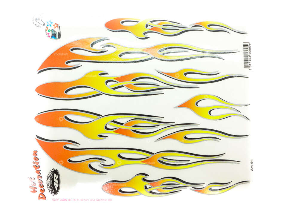 Sticker sheet Flame 20x24 Carousel Image 1