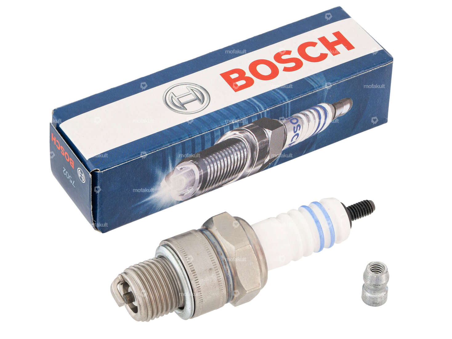 BOSCH (W7AC - W9AC) spark plug short thread Cu Carousel Image 1