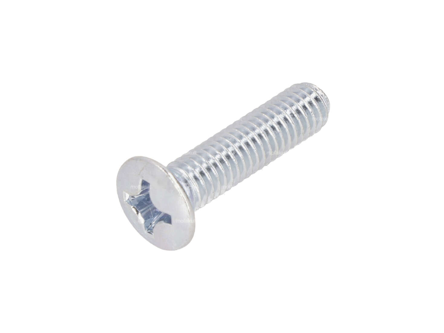 Screw M6x25 raised countersunk head cross galvanized Carousel Image 1