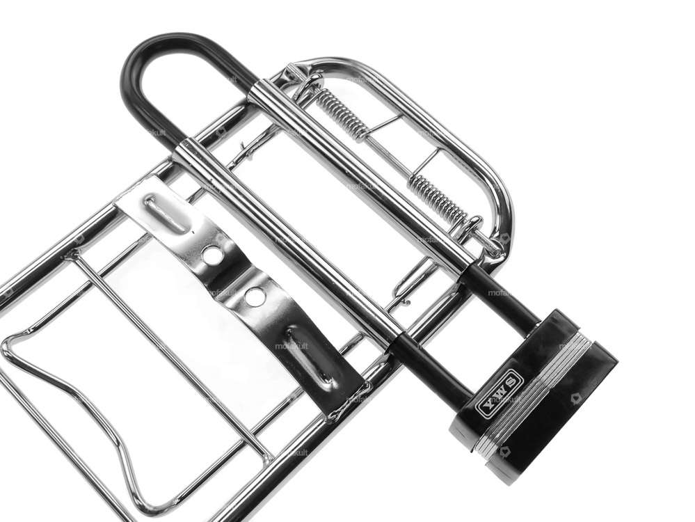 Luggage carrier with holder for lock chrome | Puch Maxi S Carousel Image 3