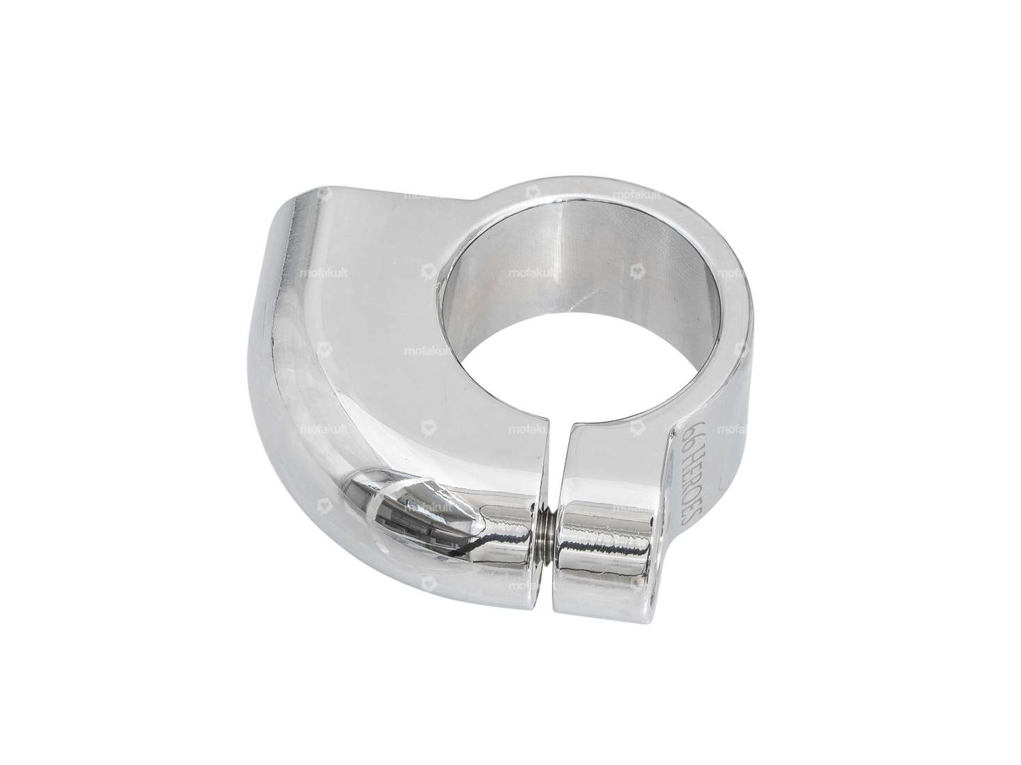 66HEROES mirror mount M8 aluminum chrome Carousel Image 2