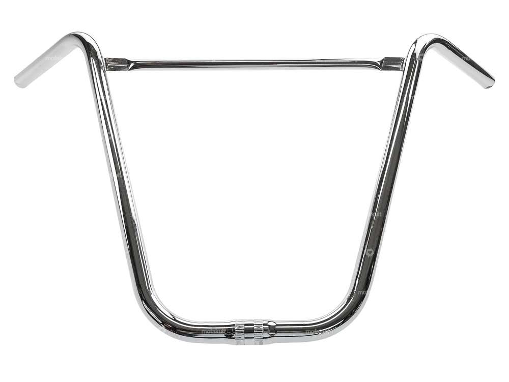 Handlebar stem 40 cm curved with chrome strut Carousel Image 1