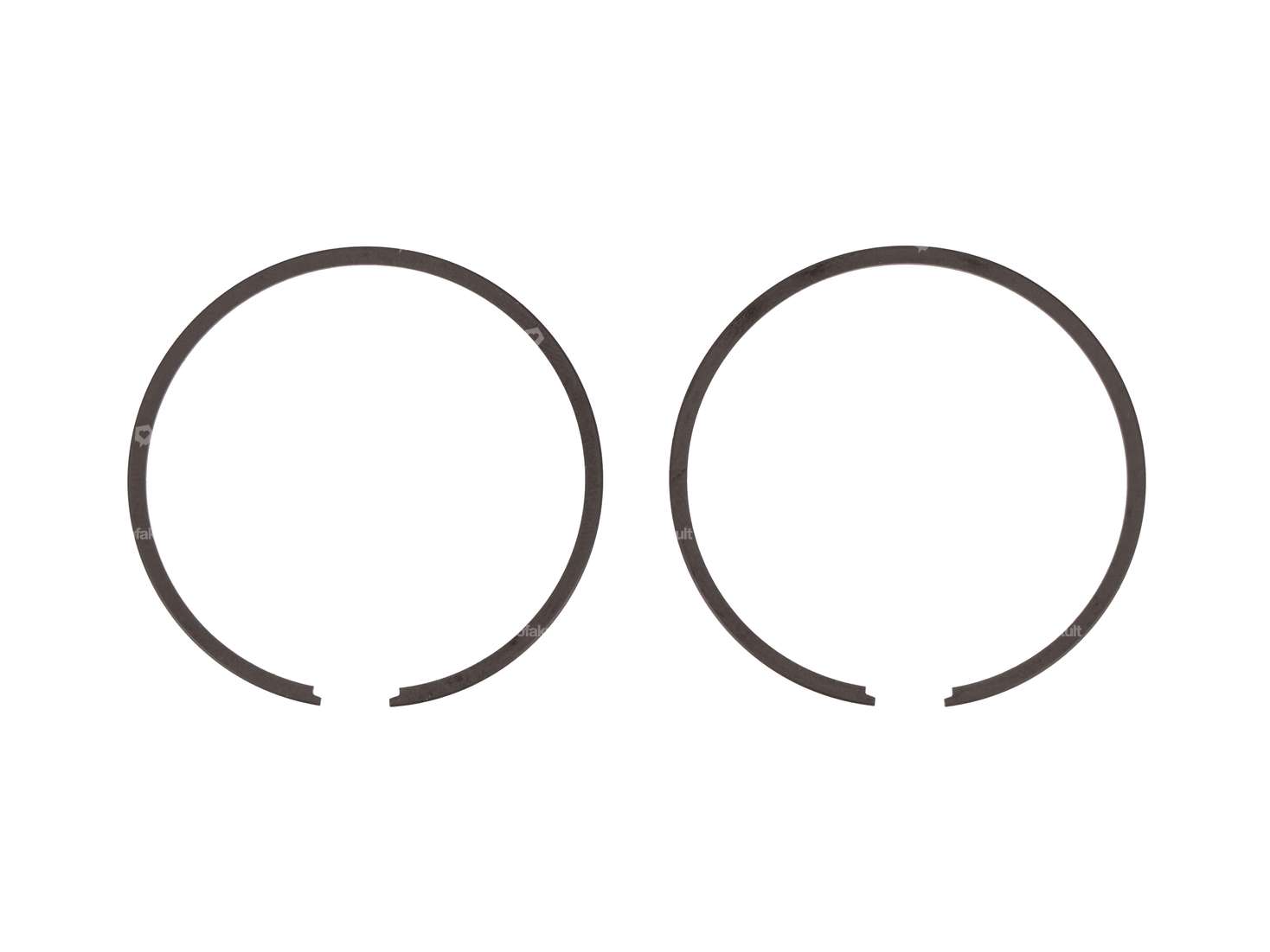 Malossi piston rings Ø 43 mm (pair) | Piaggio Ciao, SI, Bravo, Boxer Carousel Image 1