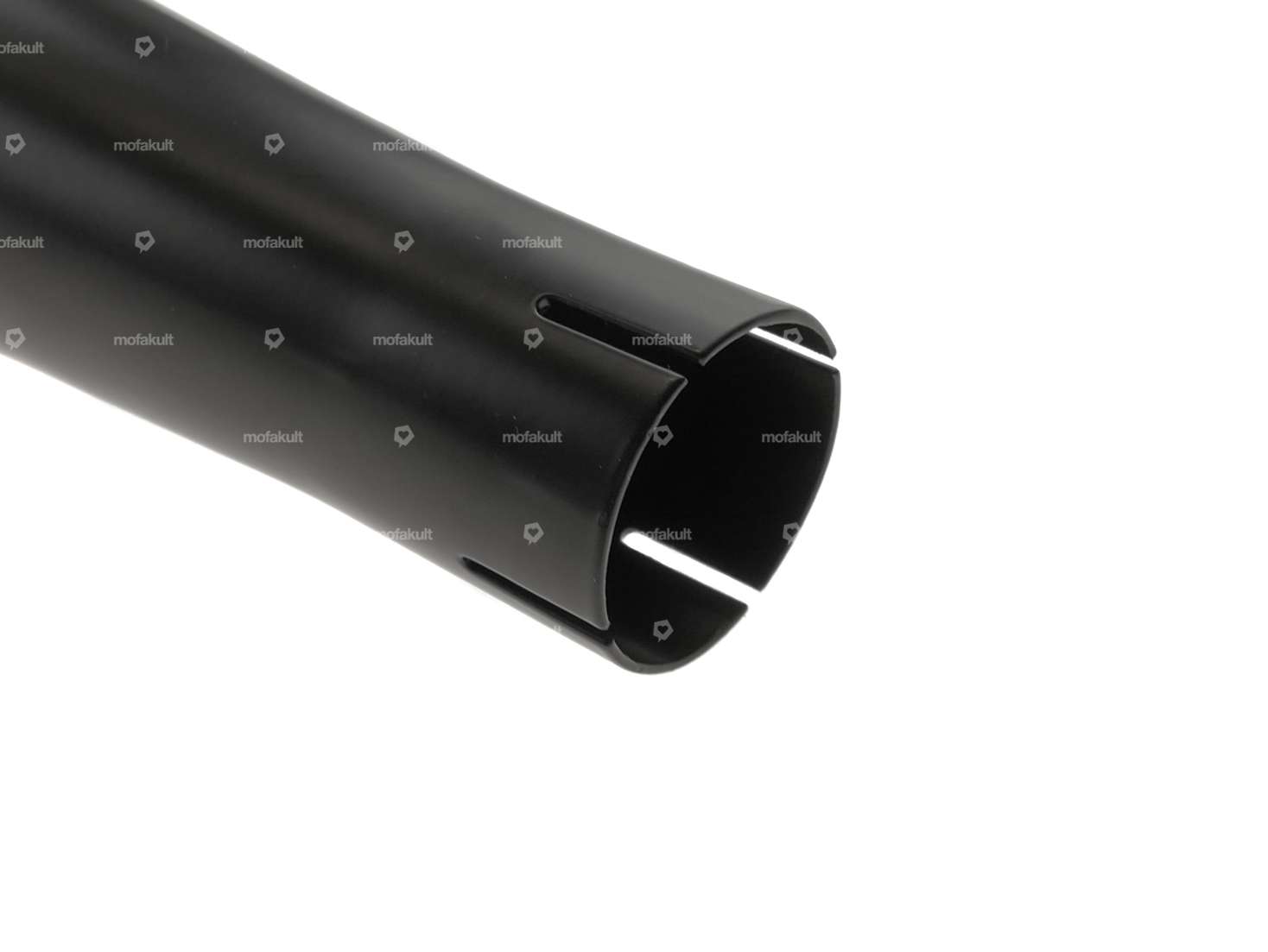 66HEROES Exhaust X-Pipe 32 mm chrome / black CNC end piece Carousel Image 6