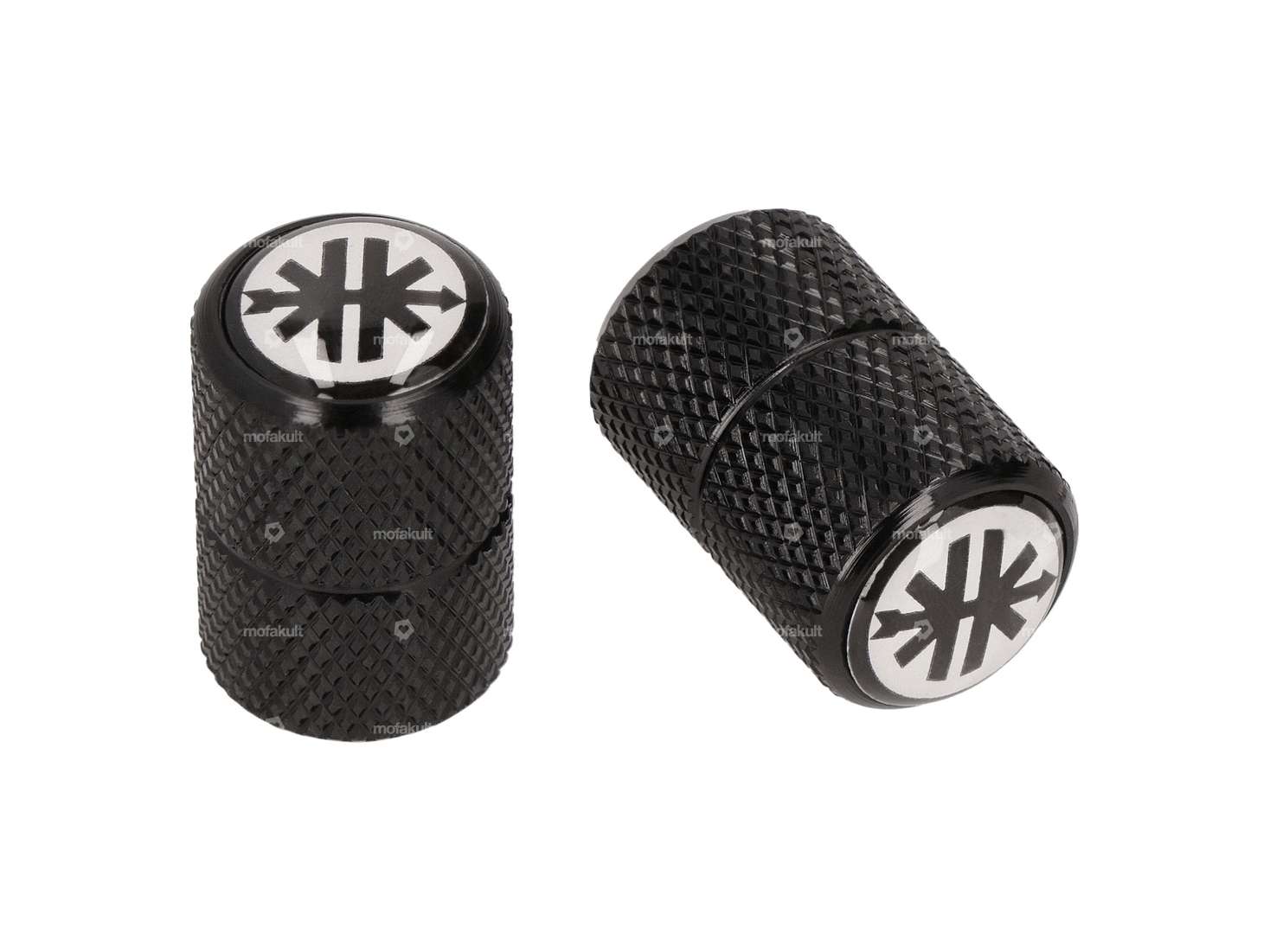 mk-Merch valve cap Kreidler aluminum black Carousel Image 1