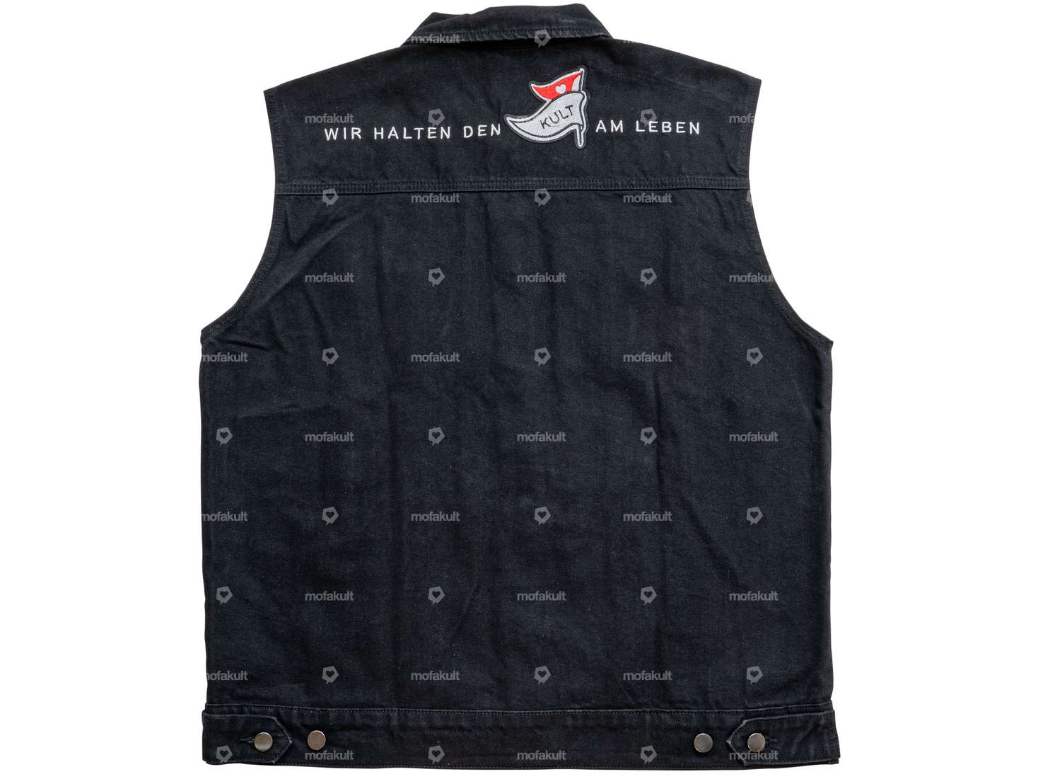 mk-Merch denim vest black (S - XXL) Carousel Image 2
