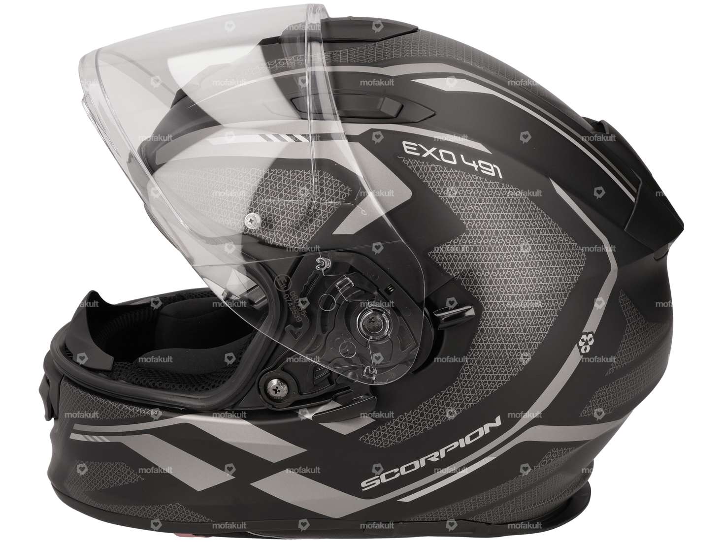 Scorpion full-face helmet "EXO-491" black-grey matt (S-XL) Carousel Image 2
