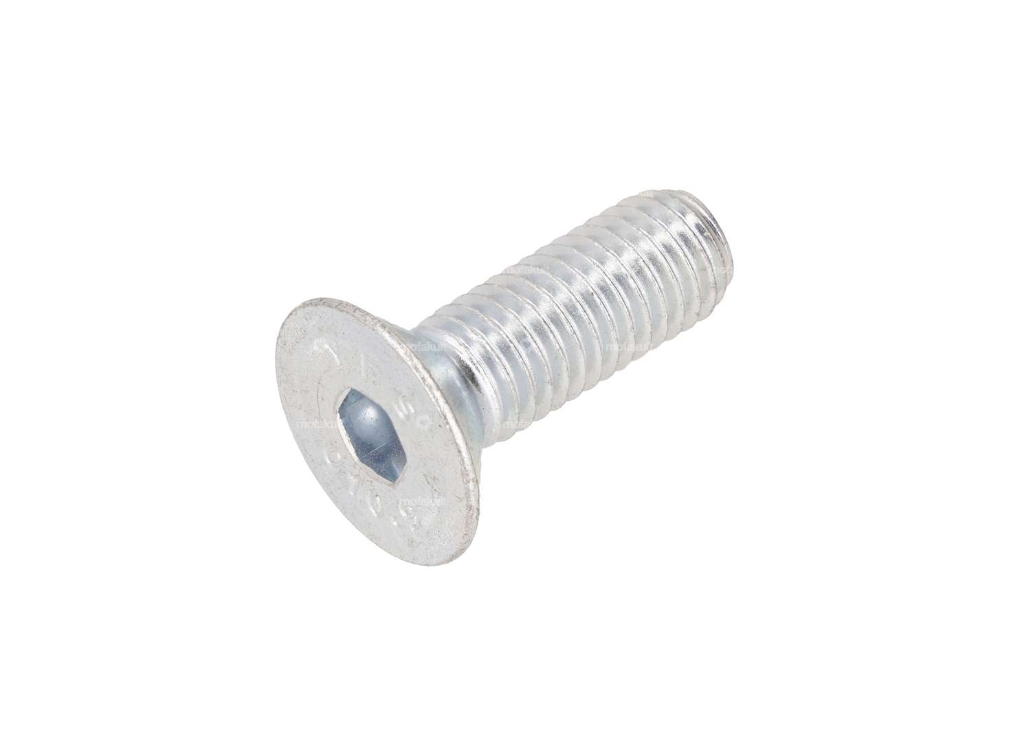 Screw M10x30 countersunk head hexagon socket, galvanized (10.9 strength) Carousel Image 1
