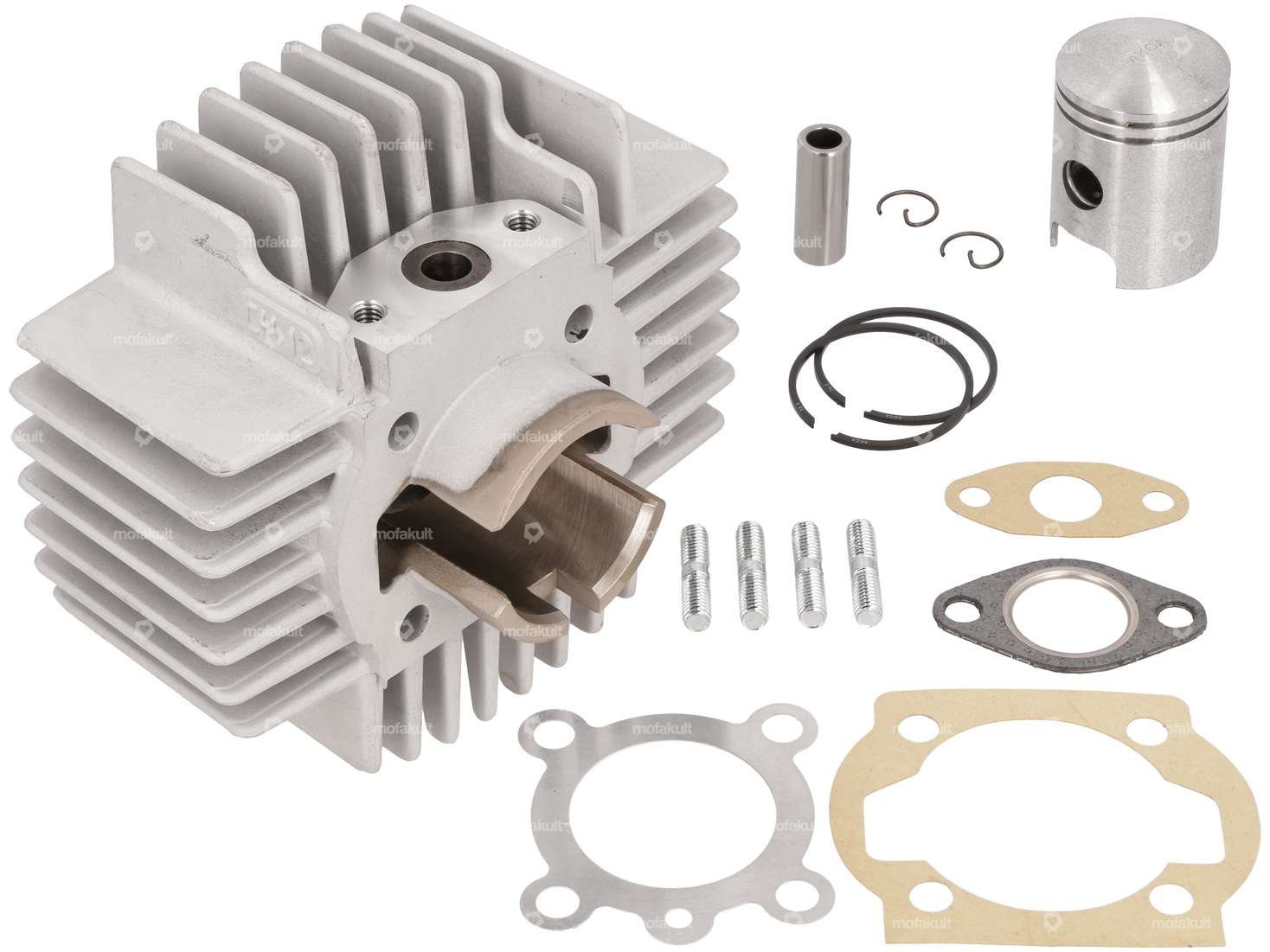 AKOA 38 mm cylinder kit gray CH12 camouflaged | Puch E50 / ZA50 / Z50 Carousel Image 1