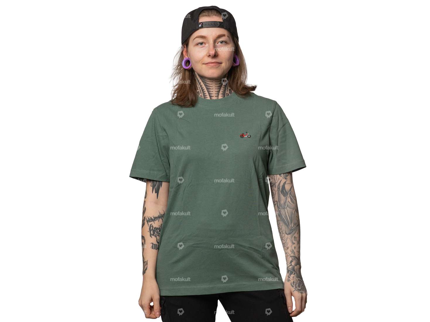 mk-Merch T-shirt "Maxi Tuning" petrol Carousel Image 1