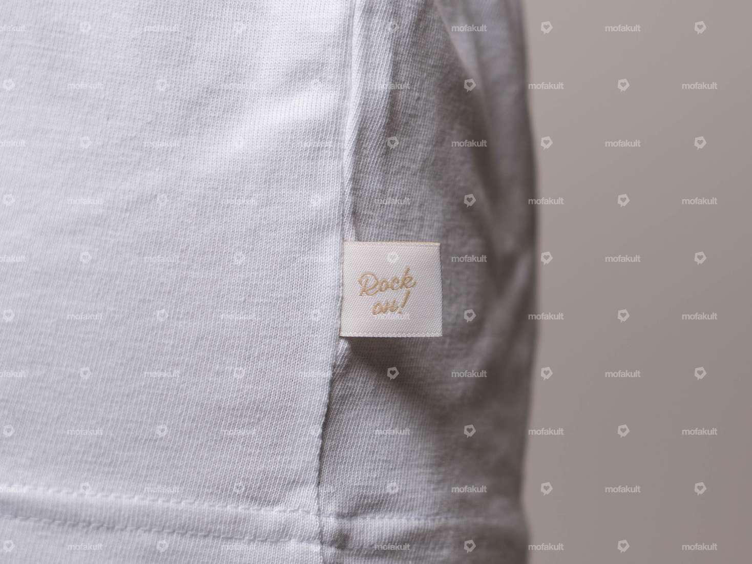 mk-Merch T-Shirt "PUCH" UNISEX white Carousel Image 8