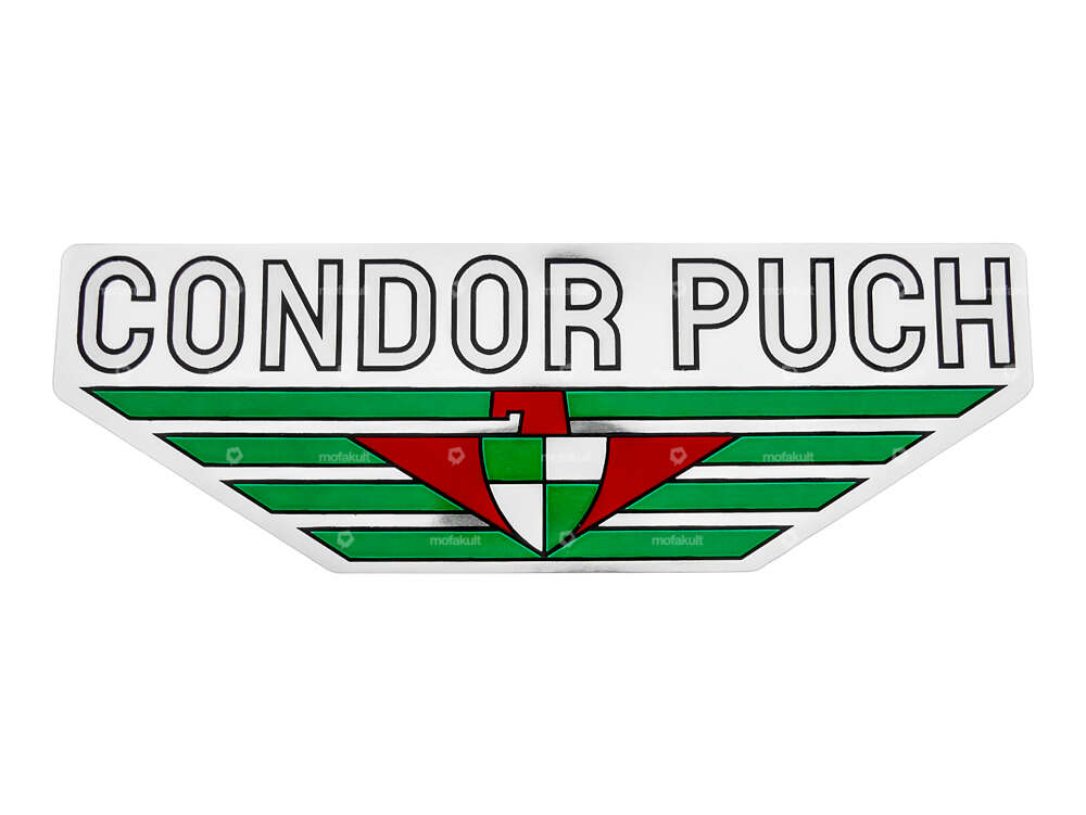 Condor Puch sticker tank Velux chrome Carousel Image 1