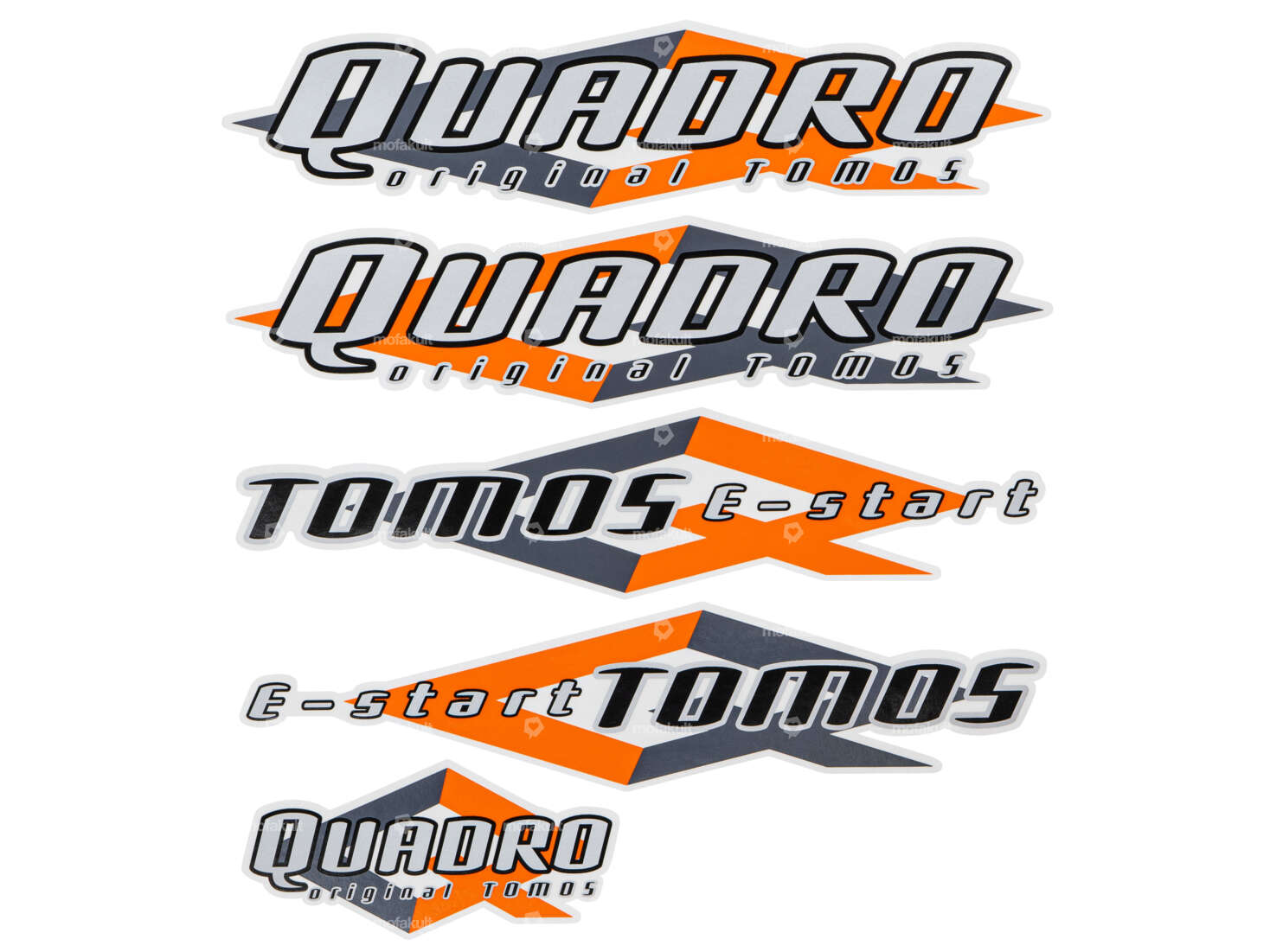 QUADRO E-START" sticker | Tomos Carousel Image 1
