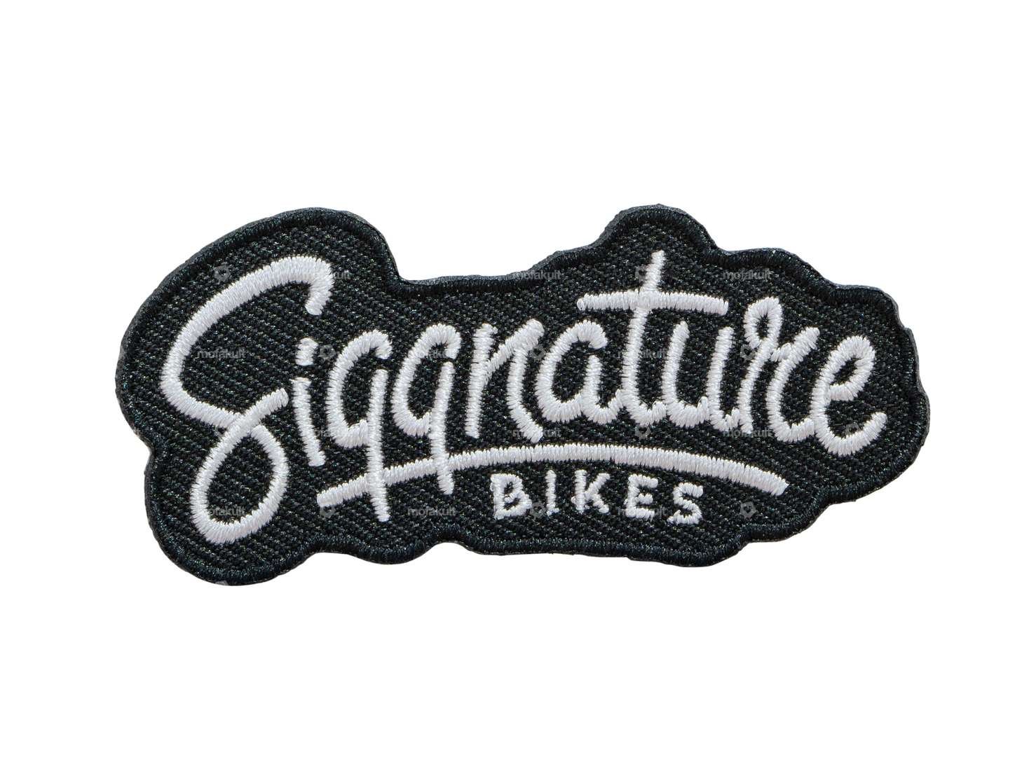 Siggnature patch "Siggnature Bikes" 70 x 33 mm black Carousel Image 1