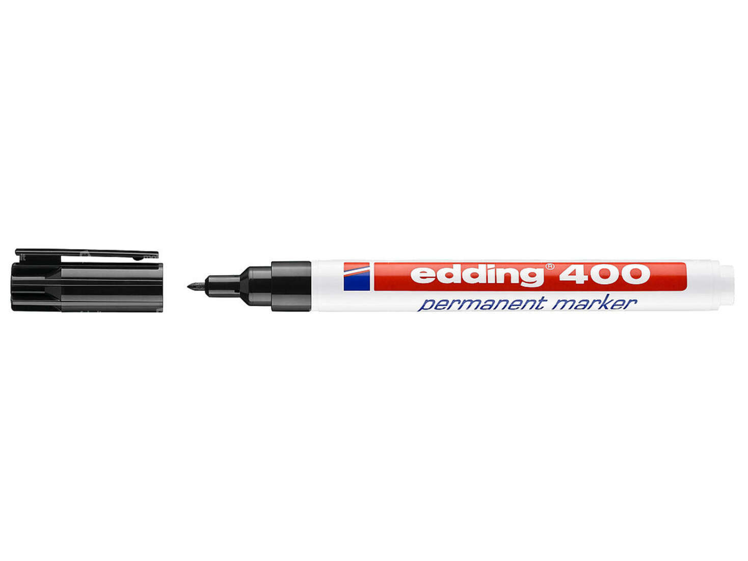 edding 400 permanent marker 1 mm black Carousel Image 1