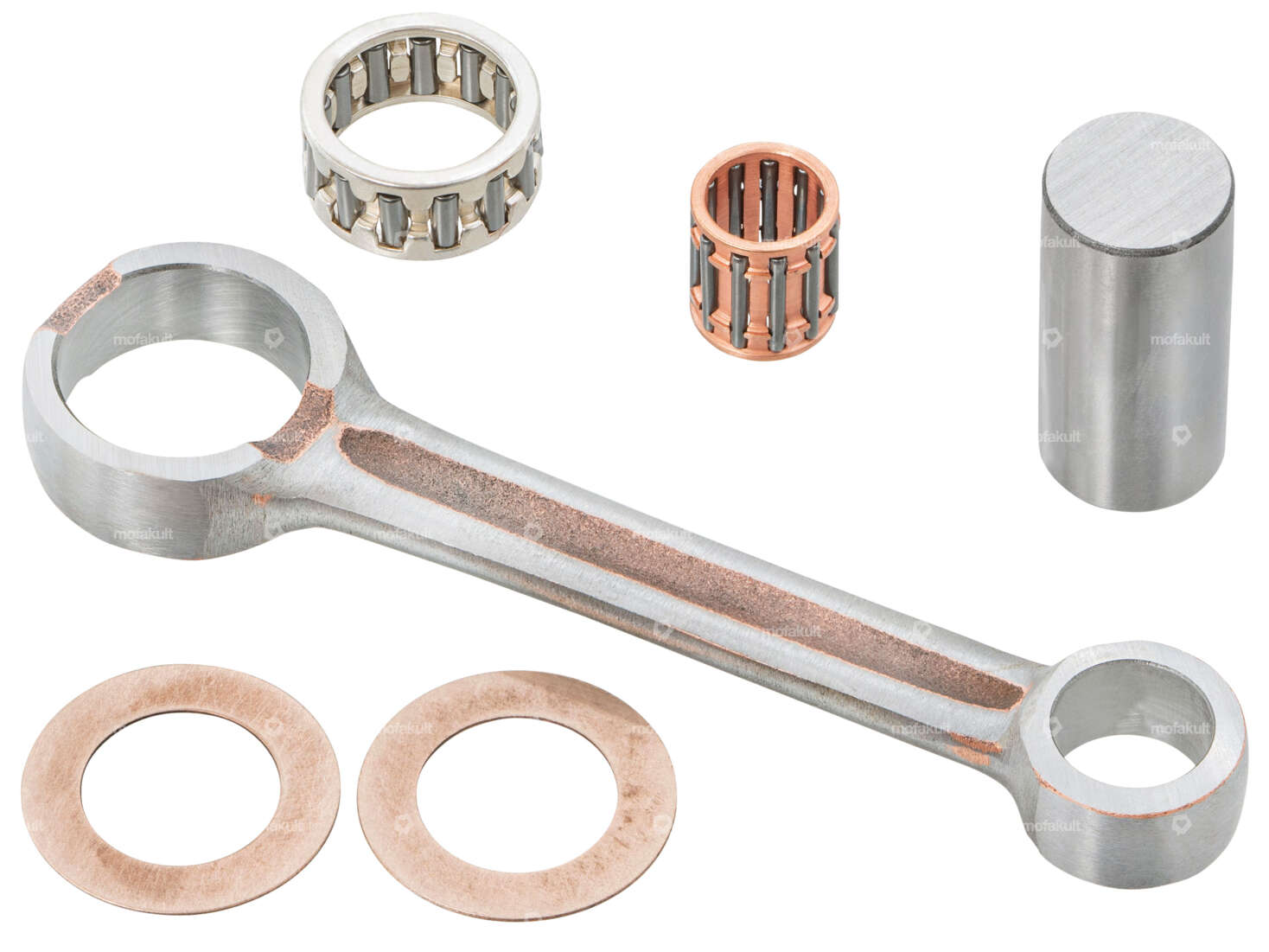 Mazzucchelli connecting rod "Racing" axe 10 mm | Piaggio Ciao, SI, Bravo, Boxer Carousel Image 1