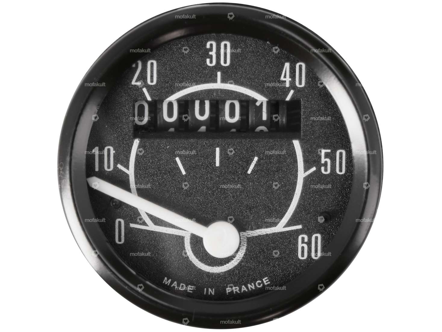 Transval speedometer 60 km/h Ø 48 mm black without mounting bracket Carousel Image 3