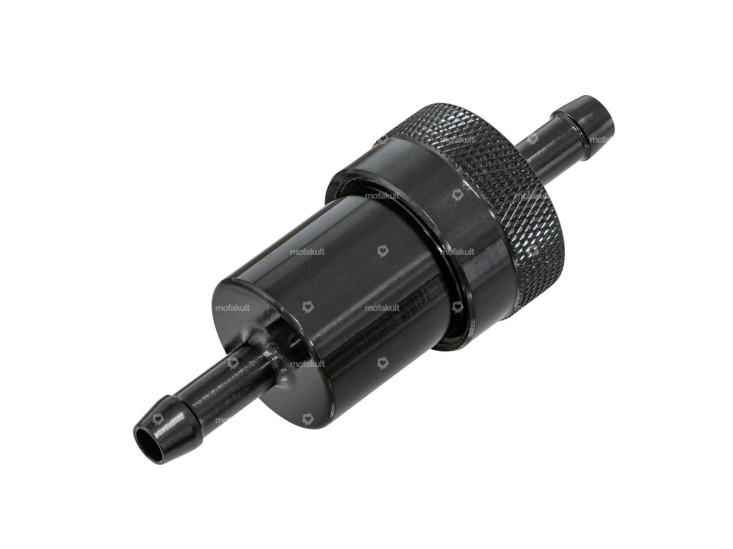 GPO fuel filter connection 6 mm aluminum black (removable) Carousel Image 1