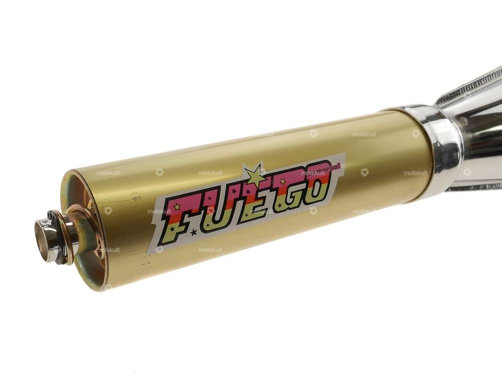 Jamarcol Fuego muffler 32 mm chrome / gold Carousel Image 2