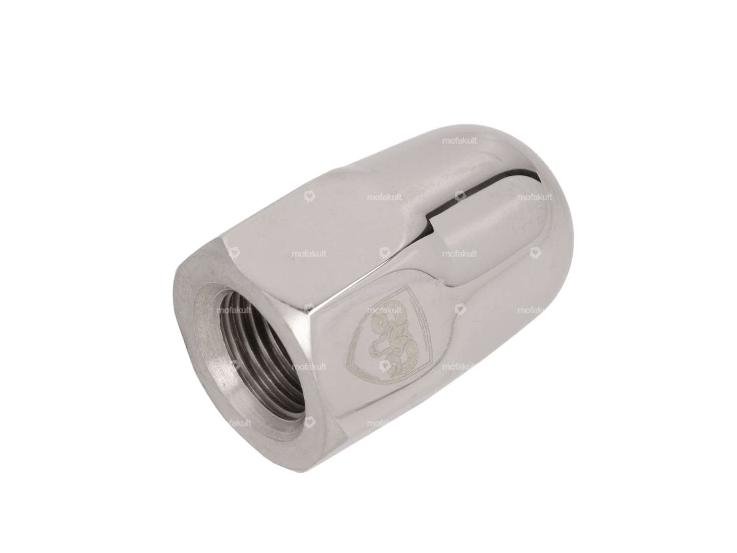 66HEROES cap nut M10.5x1 backpedal stainless steel polished Carousel Image 2