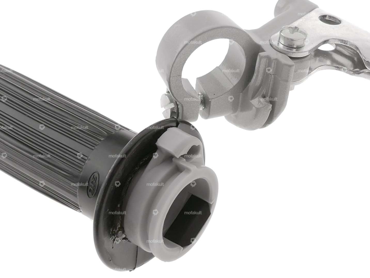 Throttle twist grip Oldschool gray Carousel Image 4