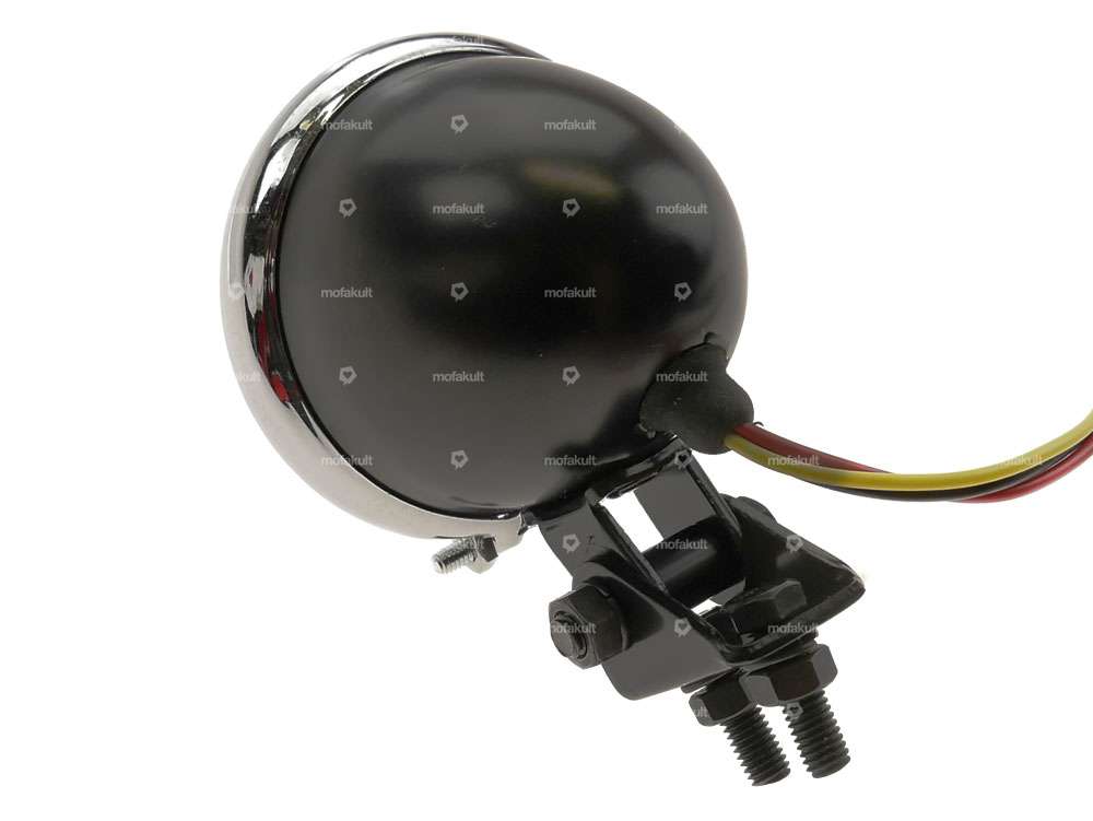 66HEROES rear light "Minnesota" red lens black/chrome Carousel Image 4