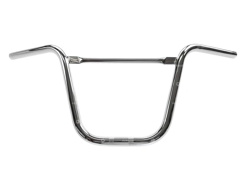 Handlebar fork plate 30 cm curved with chrome strut Carousel Image 1