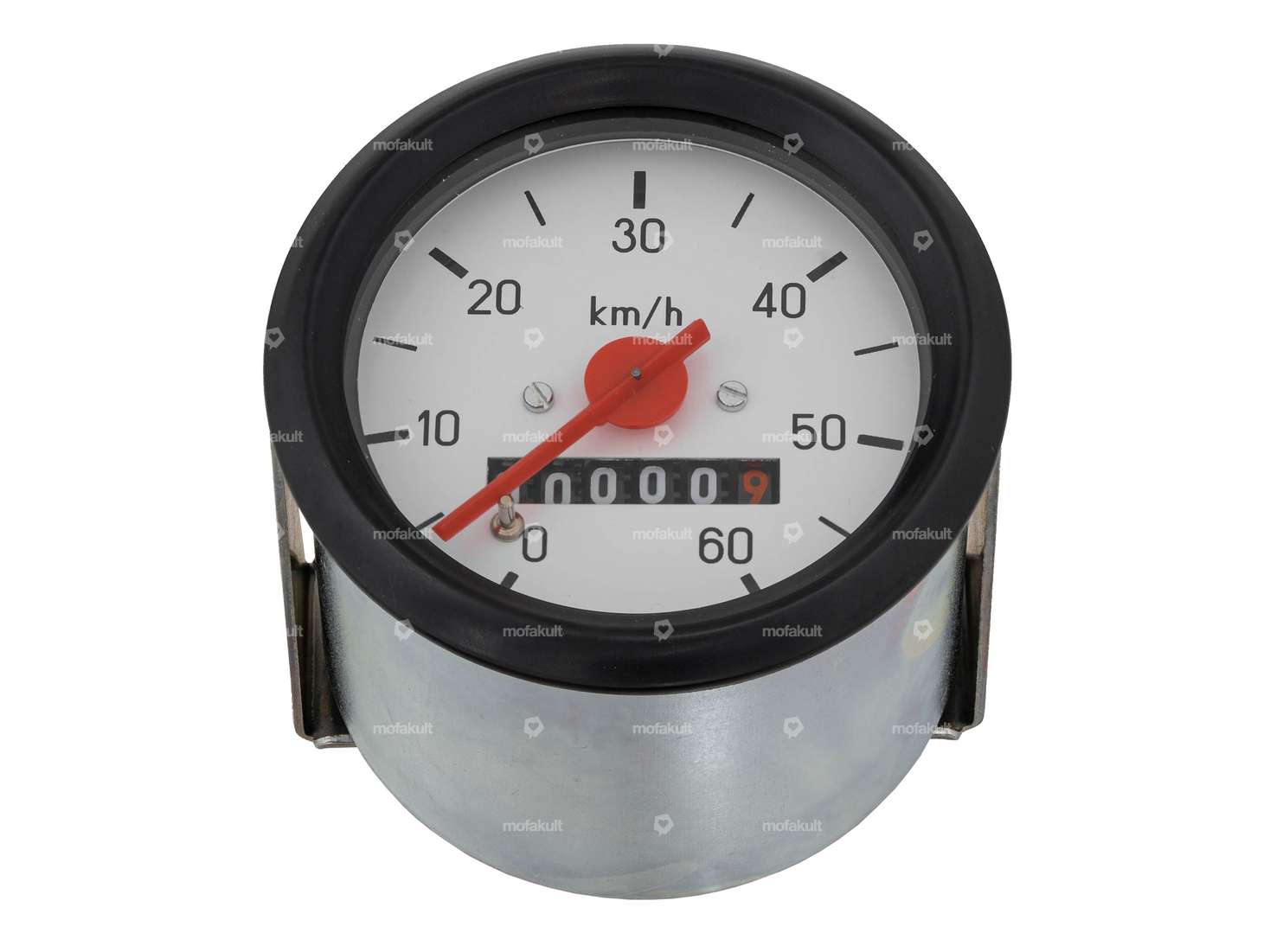Speedometer 60 km/h Ø 60 mm (white dial) Carousel Image 1