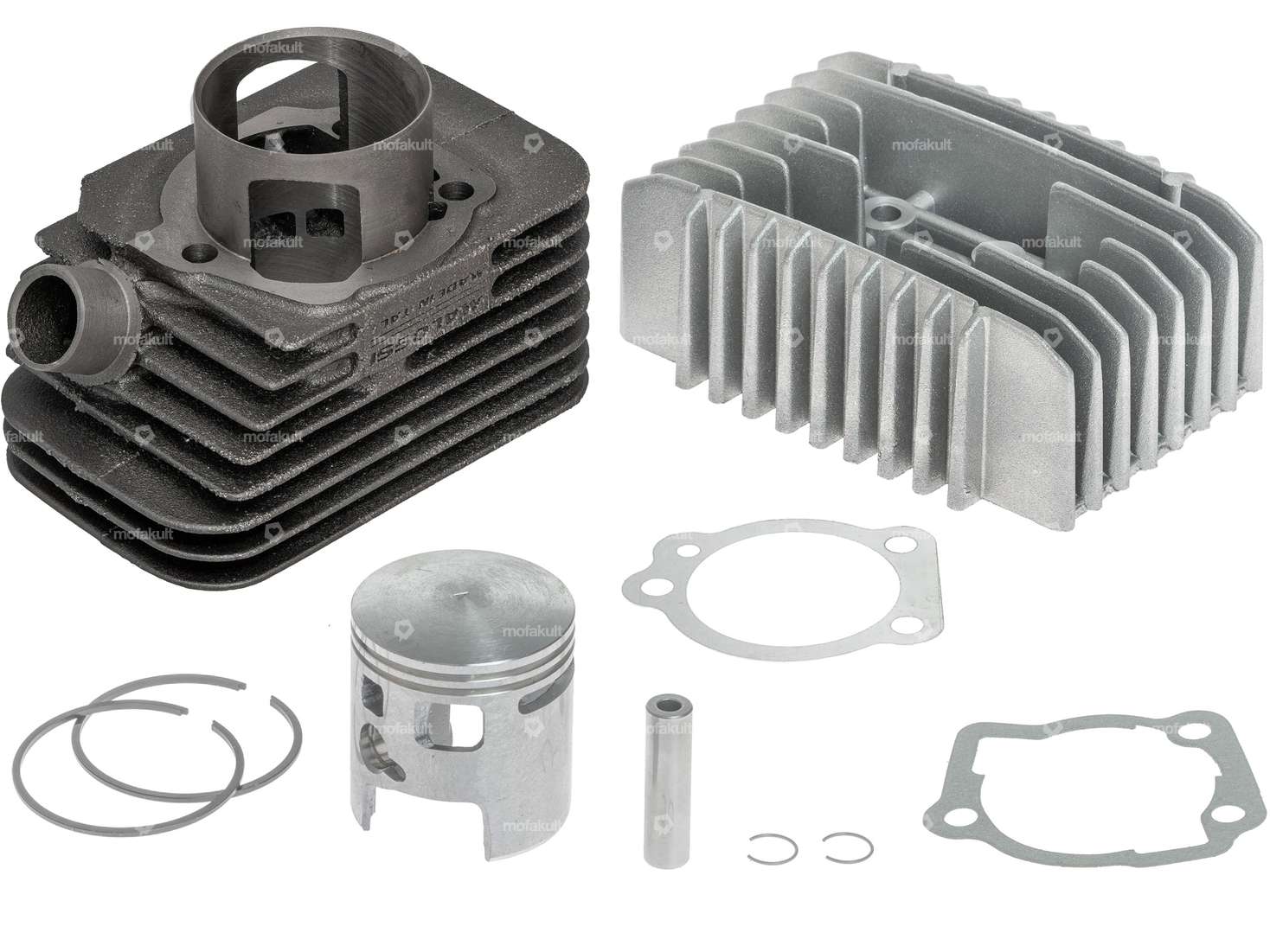 Malossi 46.5 mm cylinder kit incl. head 10 mm KoBo | Piaggio SI, Bravo, Grillo Carousel Image 1