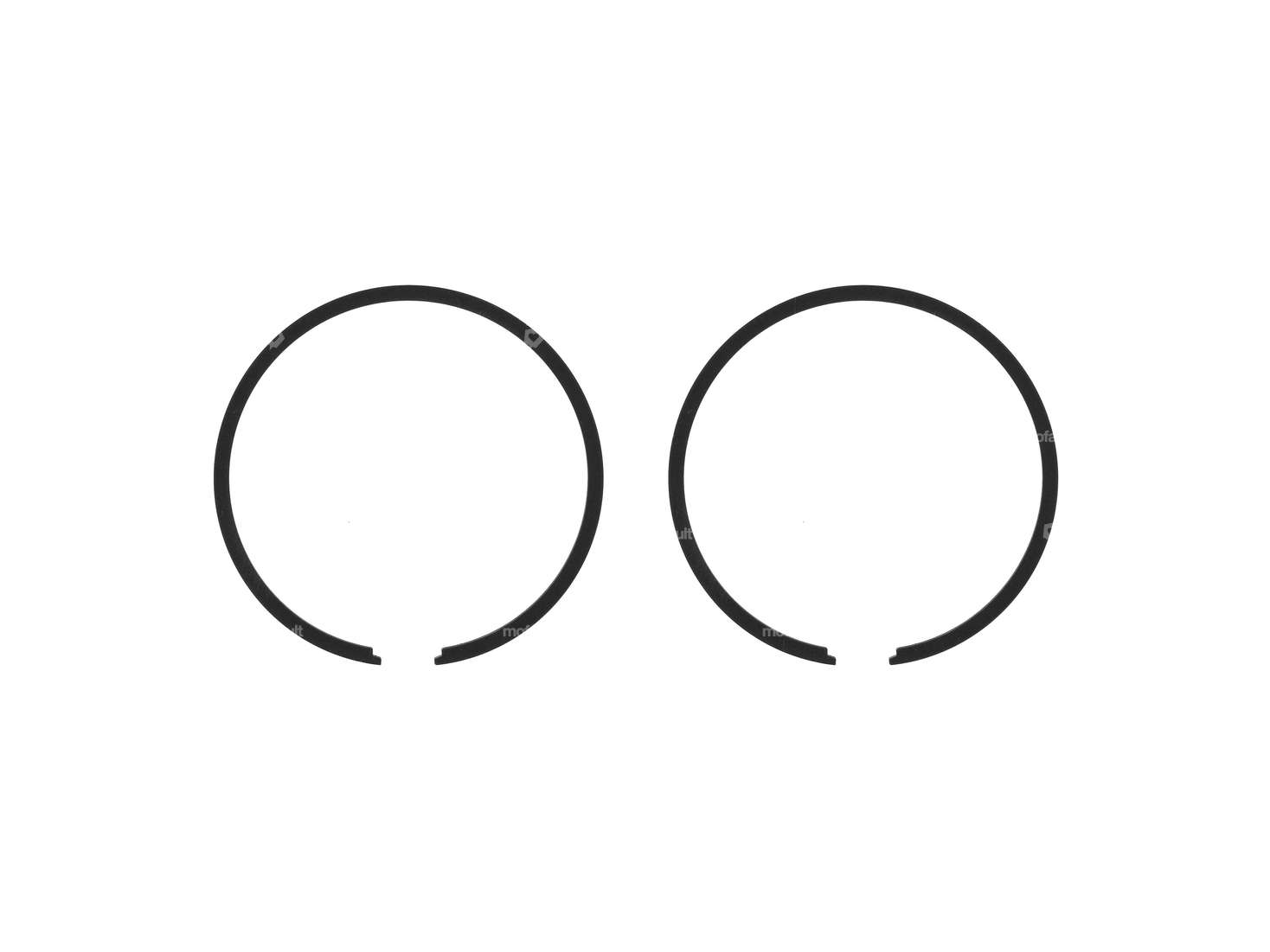 Airsal piston rings 38x1.5 mm black (pair) | Puch Carousel Image 1