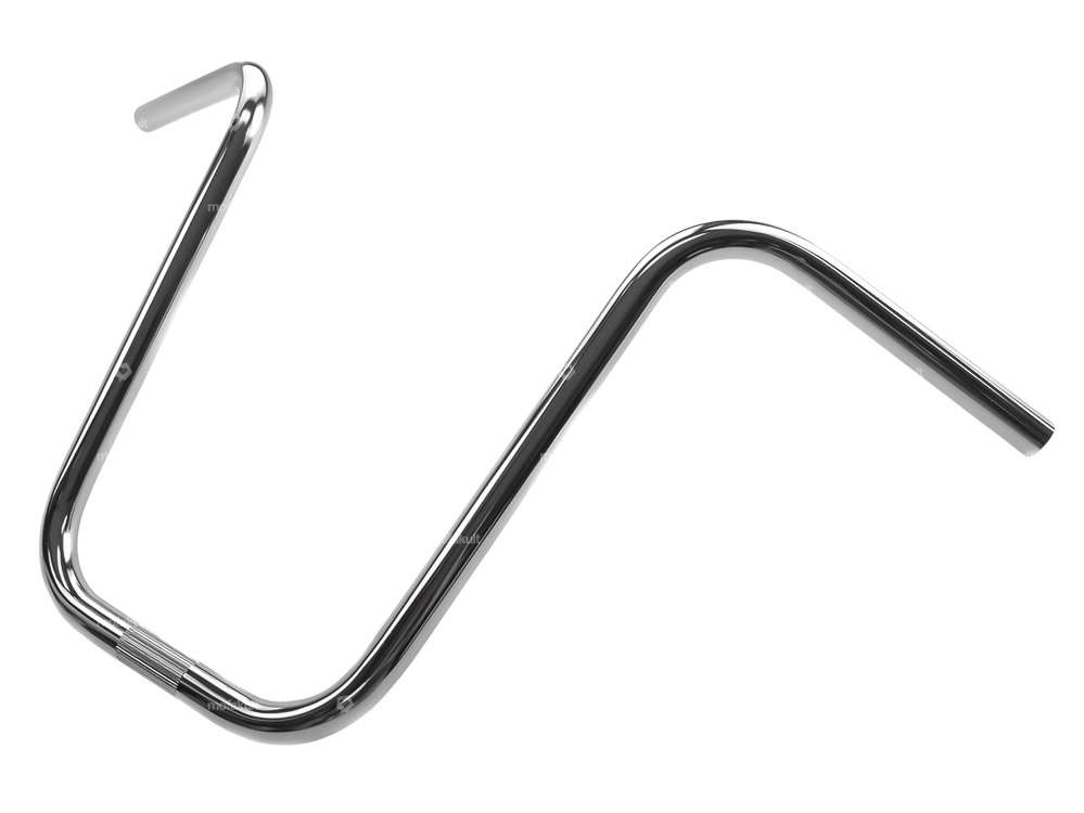 Handlebar fork plate 38 cm curved chrome Carousel Image 2