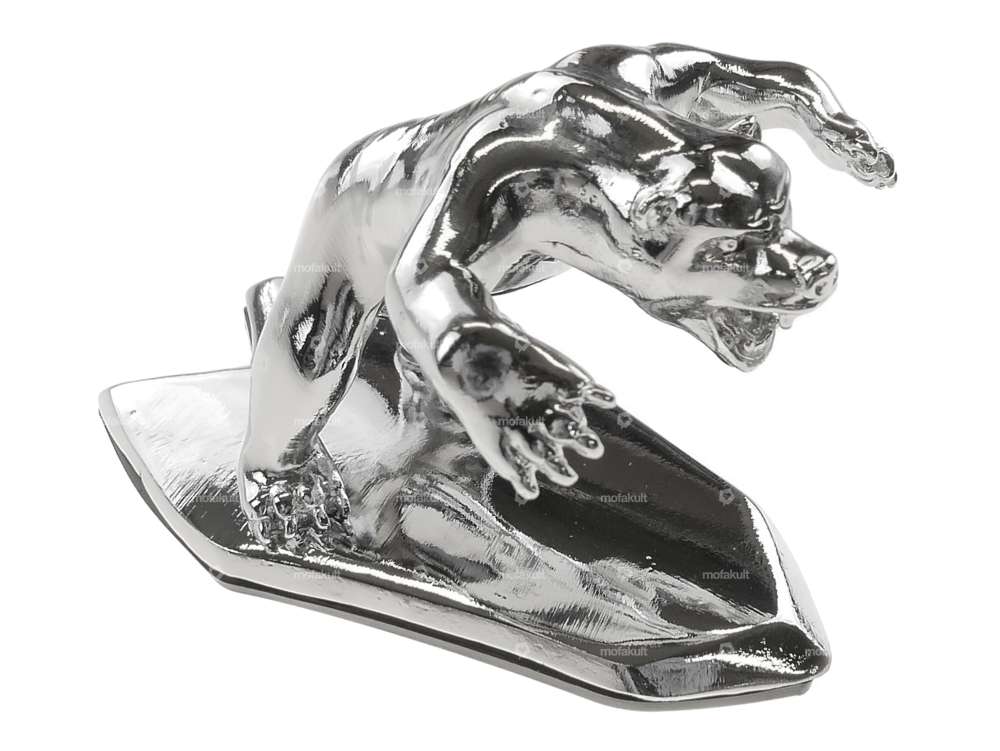 Decorative figure Wild Bear large chrome Carousel Image 1