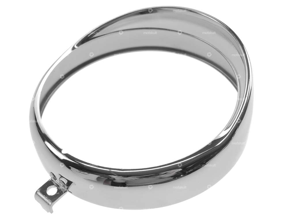 Lamp ring Ø 130 mm chrome with shade Carousel Image 2